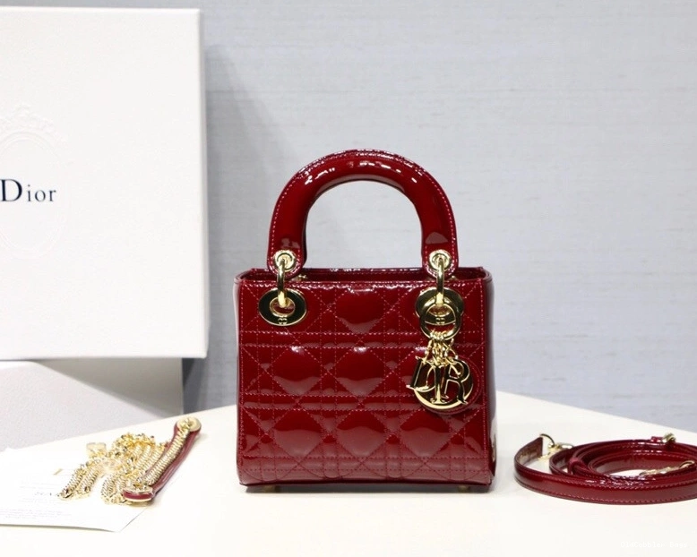 OldCobbler Bags leather Cow Mini patent Diro With Lady 0729